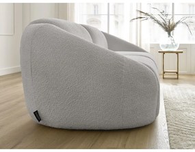 Világosszürke buklé kanapé 230 cm Tina – Bobochic Paris