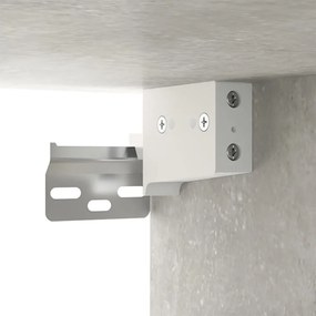 3 db betonszürke fali TV-szekrény 100 x 34,5 x 40 cm