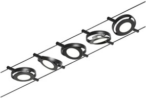 Paulmann 94418 - 5x LED 4,5W ROUNDMAC spotlámpa 230V fekete készlet