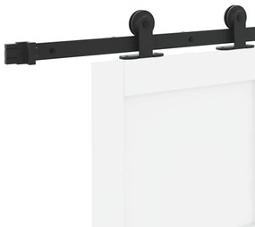 Tolóajtó Szett Fehér és fekete 83 x 202 cm