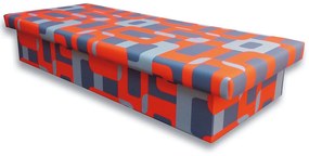 Egyszemélyes ágy (dívány) 90 cm Janae 10 (Gusto 6A narancssárga). 793091