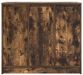 füstös tölgy színű szerelt fa tálalószekrény 85x34x76 cm