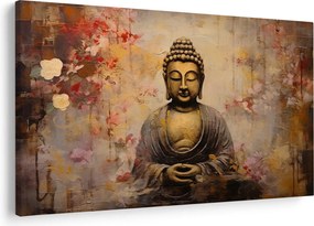 Kép - Buddha, festészet (90x60 cm)