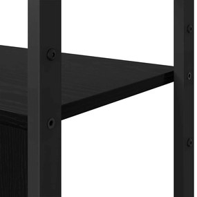 Könyvespolc Musta tammi 80 x 30 x 155.5 cm Faanyag