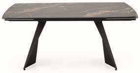Armani bővíthető étkezőasztal fekete 165-241cm