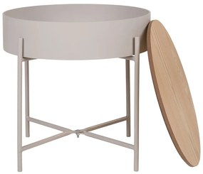 Fém kerek tárolóasztal ø 40 cm Sisco – House Nordic
