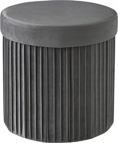 Bársony Zsámoly Tároló Puff Glamour Tároló