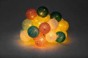 Színes LED fényfüzér, 30 gömbbel - Bonami Essentials