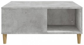 betonszürke szerelt fa dohányzóasztal 80x80x36,5 cm