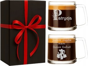 2 db-os gravírozott bögre szett 335ml Felirat Ajándék Neki Pároknak