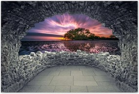 Poszterek 120x80 Gyönyörű lila tájkép