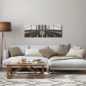 Kép - Brooklyn híd (órával) (90x30 cm)
