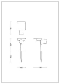 Philips - LED Napelemes spotlámpa ASHLYN LED/1,4W/3,7V 2700K IP44