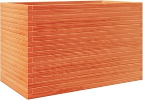 vidaXL viaszbarna tömör fenyőfa kerti virágláda 110 x 60 x 68,5 cm