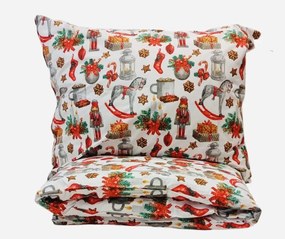 Pamut ágyneműk Karácsonyi ágyneműk Karácsonyi Diótörő TiaHome - 1x Párna 90x70cm, 1x Paplan 140x200cm
