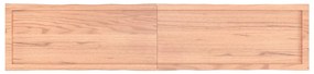 világosbarna kezelt tömör asztallap 180x40x(2-6) cm