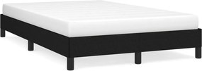vidaXL fekete szövet ágykeret matrac nélkül 120x200 cm