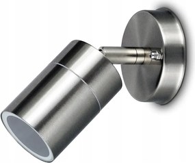 Kültéri Fali Lámpa Led Kerti Spot Homlokzati GU10 Inox Szatén