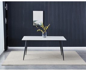 Étkezőasztal 160 x 90 cm, fehér márvány