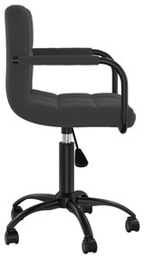 Fekete bársony forgó irodaszék