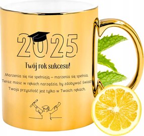 Arany Bögre Csillogó A Siker Éve Ajándék Nyomtatott Fotóval