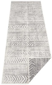 Biri szürke-krémszínű kültéri szőnyeg, 80 x 350 cm - NORTHRUGS