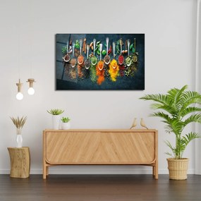0464 edzett üvegkép, 46 x 72 cm