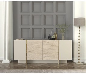 Konzolasztal Veyron - Travertine, Sandstone