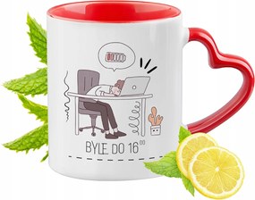 Vicces Piros Bögre Szív Alakú Füllel Ajándék