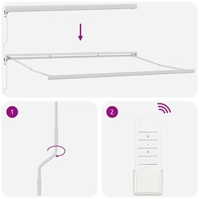 Behúzható napellenző Piros 400 × 300 cm Szövet, Fém