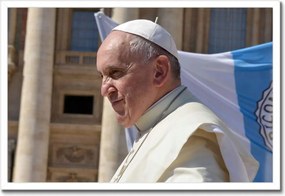 Poszterek keretben 60x40 Ferenc pápa