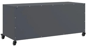 antracitszürke acél TV-szekrény 100,5 x 39 x 43,5 cm