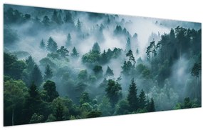 Kép - Erdő ködben (120x50 cm)