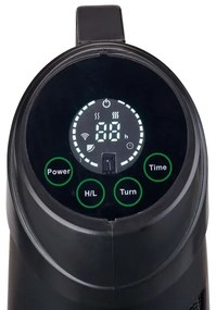 Nedis HTPA21BKW - Kültéri fűtőelem SmartLife 600/1200W/230V Wi-Fi Tuya IP24