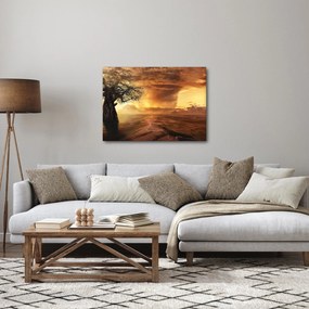Narancssárga felhők képe (70x50 cm)