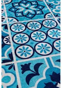 Kék fürdőszobai kilépő szett 2 db-os 60x100 cm Ceramic – Foutastic