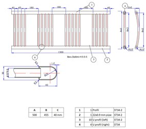 Fekete 750x1300mm törölközőszárítós fürdőszobai radiátor Welland Lux | Készletről | Gyors kiszállítással