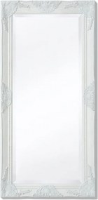 vidaXL fehér barokk stílusú fali tükör 100 x 50 cm