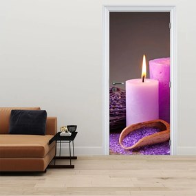 Fotótapéta ajtóra - SPA tárgyak (95x205cm)