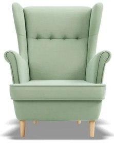 Uszak Mini fotel, bársony, zöld