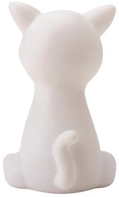 LED-es éjszakai világítás CATTY 19cm, fehér