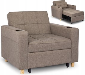 Dönthető fotel bézs, SOLOR