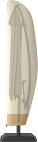 Outsunny Parasol Takaró Ø 400 cm Vízálló, Időjárásálló Parasol Takaró Cipzárral és Zsinórral Oxford Anyag UV-álló 220 × 56 cm Beigében | Aosom