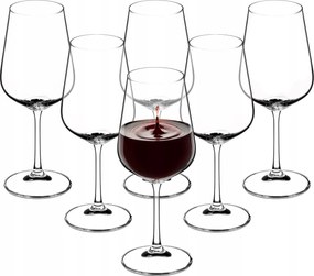 Vörösboros Poharak Szett 6 Db 450ML