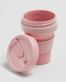 Pocket Cup Carnation rózsaszín összecsukható utazópohár, 355 ml - Stojo