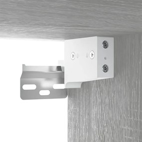 2 db szürke sonoma falra szerelhető TV-szekrény 100x34,5x40 cm