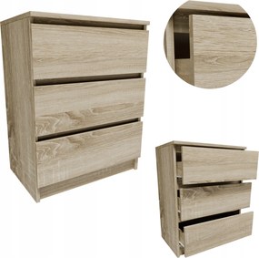 Komód K603SON sonoma kis szekrény polcos szekrény ruhatároló játékok könyvek