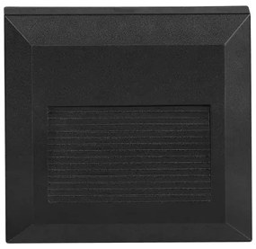 LED kültéri lépcsővilágítás 2W 230V IP65 4000K fekete