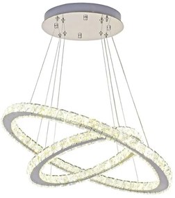 LED állítható fényerejű csillár kábellel LED/115W/230V 3000-6500K ezüst + DO