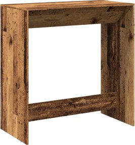 vidaXL antik fa színű szerelt fa bárasztal 102 x 50 x 103,5 cm